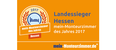 Landessiegerplakette - mein-Monteurzimmer des Jahres 2017 Landessiegerplakette - mein-Monteurzimmer des Jahres 2017