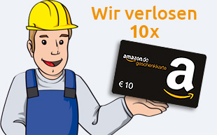 Gewinnen Sie einen von 10 Amazon-Gutscheinen im Wert von je 10,- €!